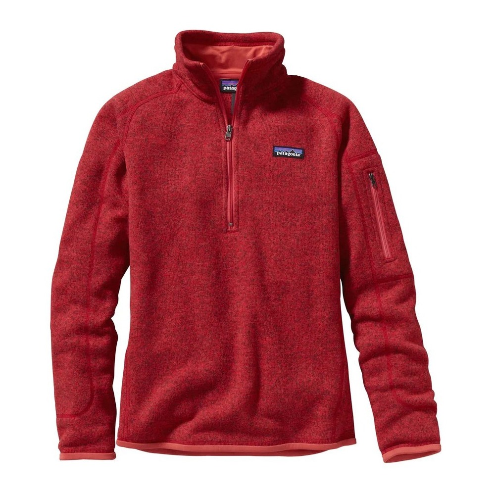 Patagonia Women's Full Zip Better Sweater‎ Jacket in Sumac Red Size Medium